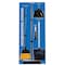 5S Supplies 5S Housekeeping Shadow Board Broom Station Version 1 - Blue Board / Black Shadows  With Broom HSB-V1-BLUE-KIT - alternate 1